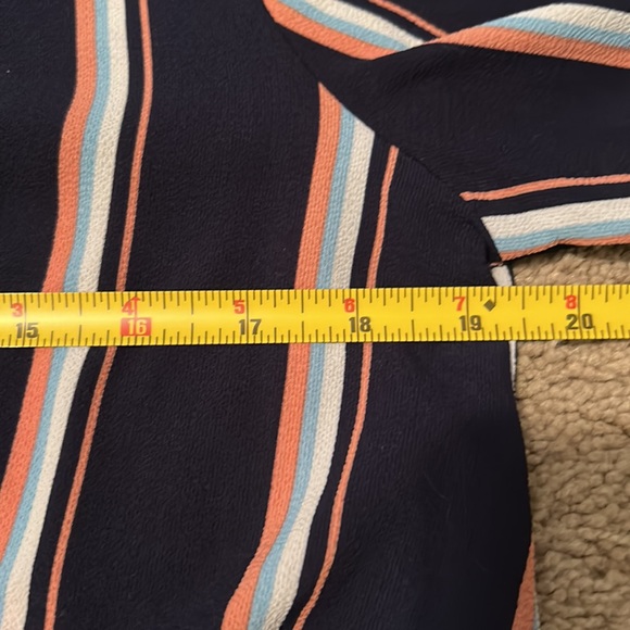 Pink Republic Navy Blue Front Knot Shirt Size M - Picture 13 of 13